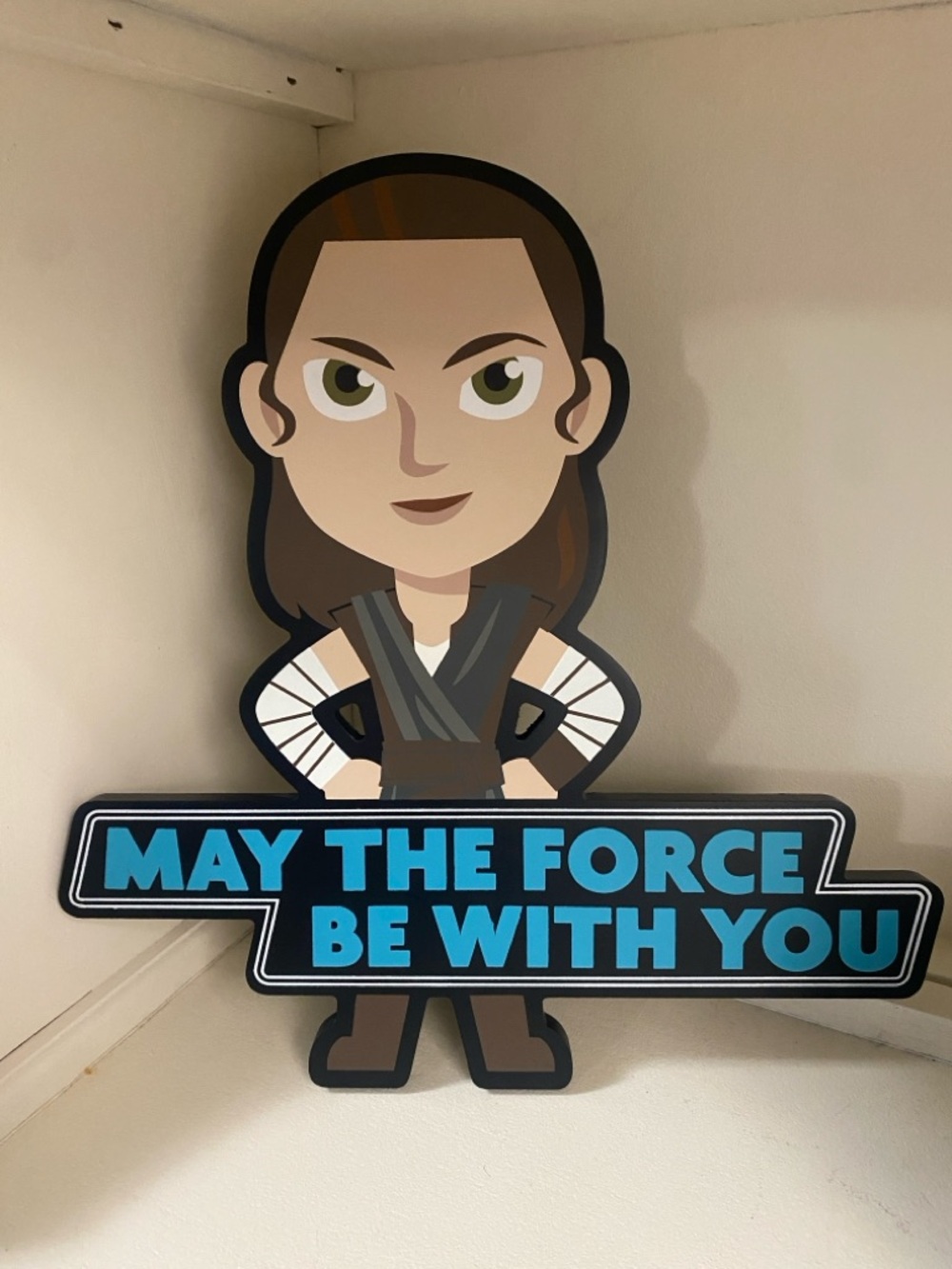 Hallmark Star Wars Rey May The Force Be With You Decorative Sign